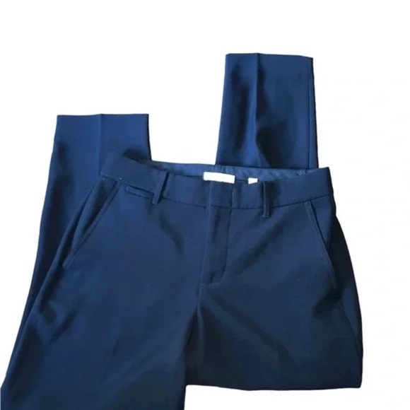 VINCE - Soft Tailored Trouser Womens Sz 6 Lightweight dark Navy Blue - Picture 2 of 9